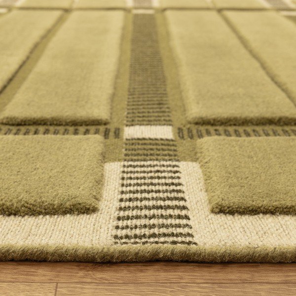 Zelený/béžový ručne tkaný vlnený koberec 120x170 cm – Asiatic Carpets-image-4