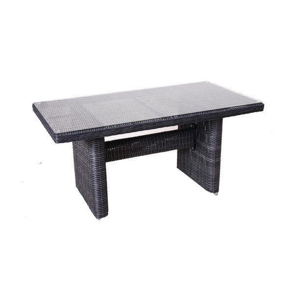 Sivý záhradný lounge set z umelého ratanu pre 9 Montreal - Rojaplast-image-1