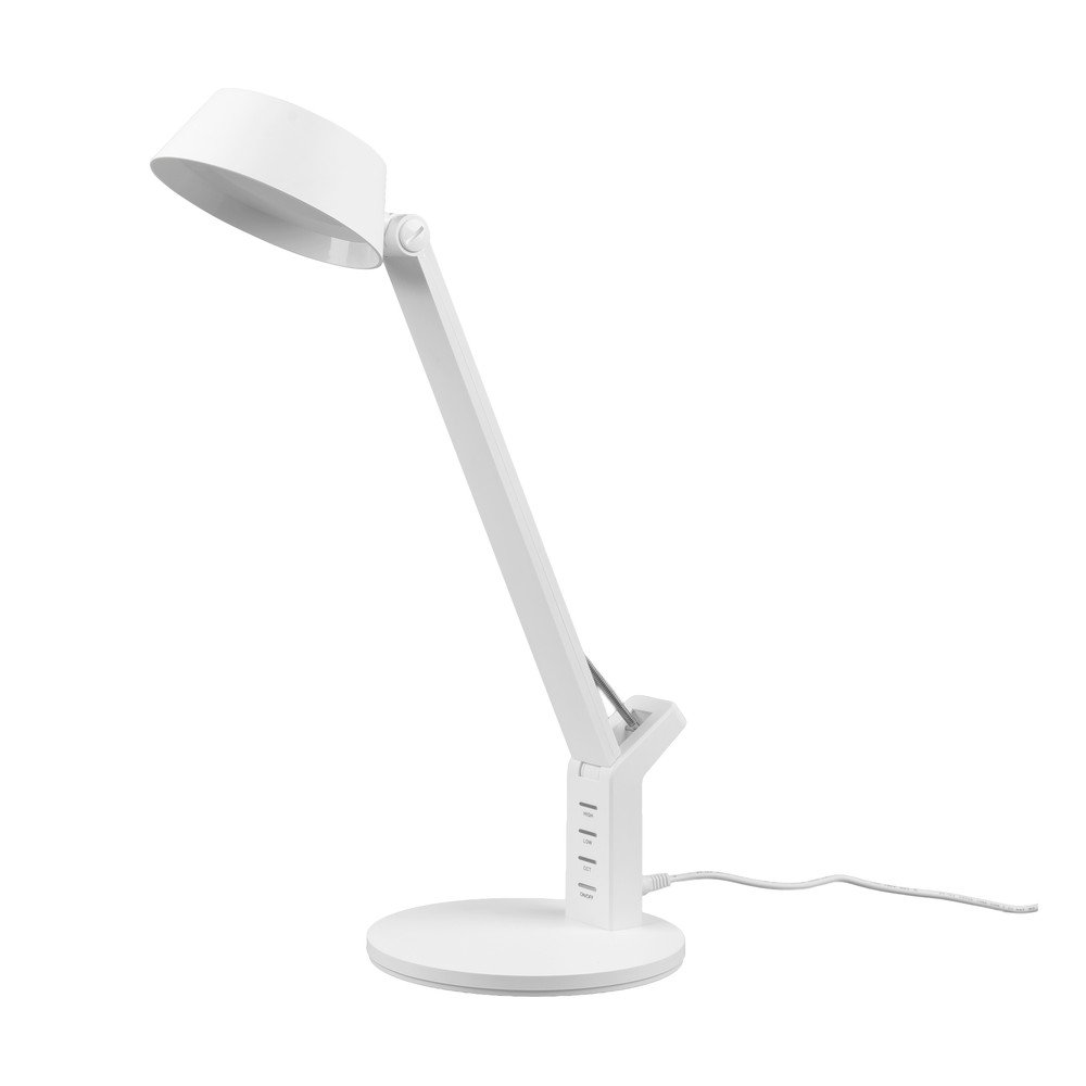 E-shop Matne biela LED stolová lampa so stmievačom (výška 40 cm) Ava – Trio