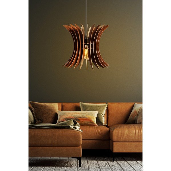 Závesné svietidlo v prírodnej farbe ø 35 cm – Opviq lights-image-1