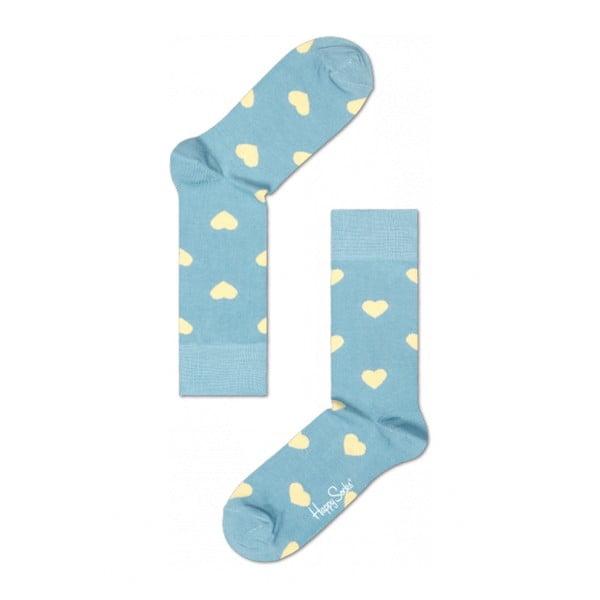 Ponožky Happy Socks Blue Hearts, veľ. 36-40