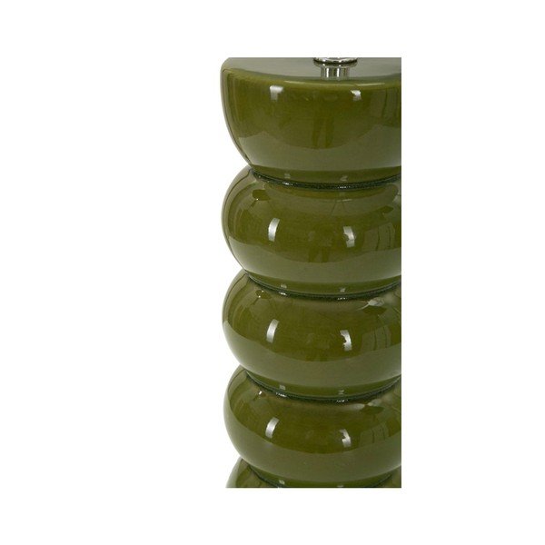 Biela/zelená keramická stolová lampa s textilným tienidlom (výška  46 cm) Torr – Mauro Ferretti-image-3
