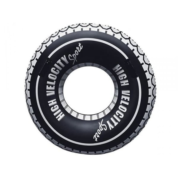 Čierne nafukovacie koleso Gadgets House Pneumatika, Ø 105 cm