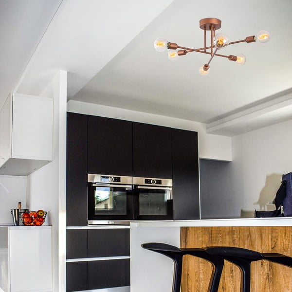 Stropné svietidlo v bronzovej farbe 64x64 cm Flower – Opviq lights-image-1