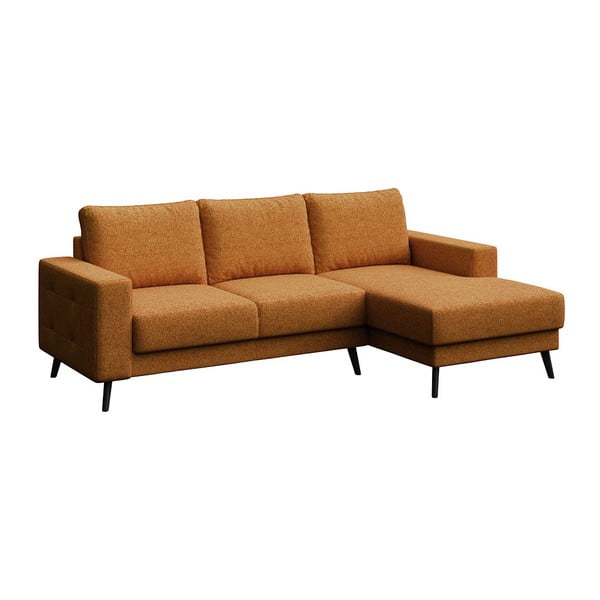 Oranžová rohová pohovka (pravý roh) Fynn – Ghado-image-2