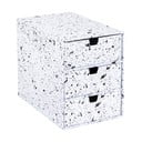 Čierno-biely zásuvkový box s 3 zásuvkami Bigso Box of Sweden Ingrid