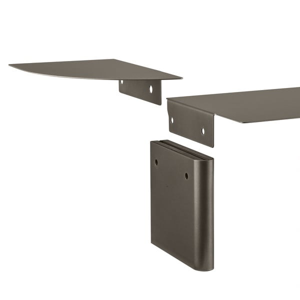 Sivá oceľová polica 80 cm Oru – Blomus-image-4