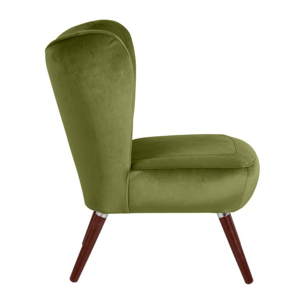 Zelené kreslo Max Winzer Sari Velvet-image-2