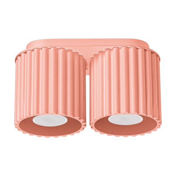 Broskyňové kovové bodové svietidlo 10x21 cm Zora – Sollux