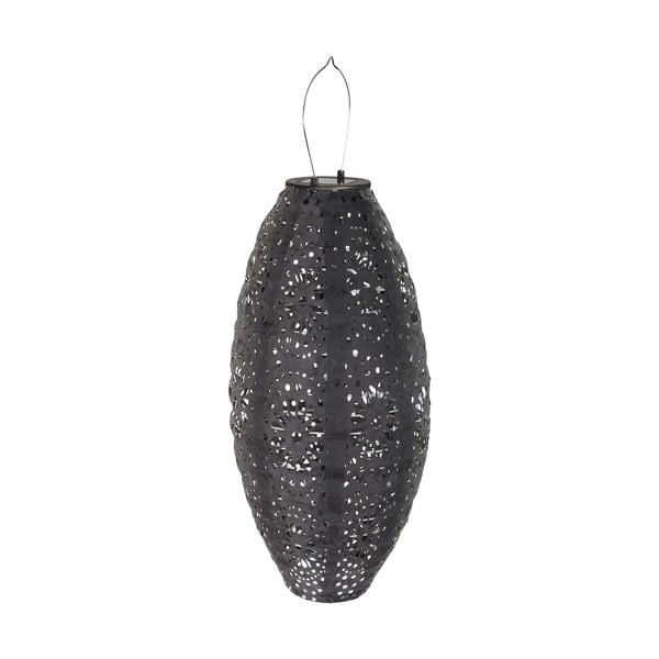 Tmavosivý vonkajší solárny LED lampáš (výška 40 cm) Foxdale – House Nordic