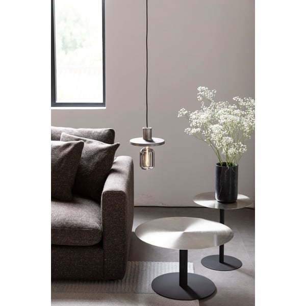 Kovový okrúhly konferenčný stolík v čierno-zlatej farbe ø 60 cm Snow – Zuiver-image-4