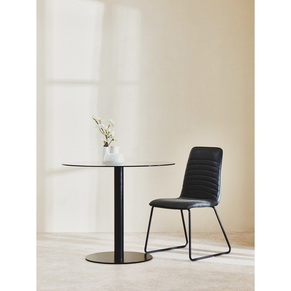 Okrúhly jedálenský stôl so sklenenou doskou ø 90 cm Metropolitan – Premier Housewares-image-1