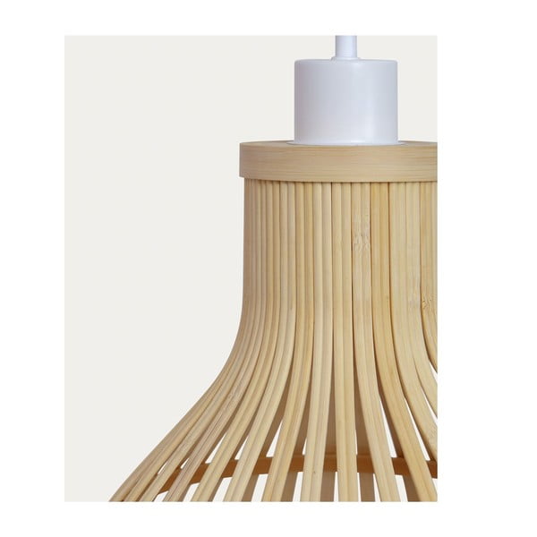 Bambusové tienidlo v prírodnej farbe ø 30 cm Nathaya - Kave Home-image-4