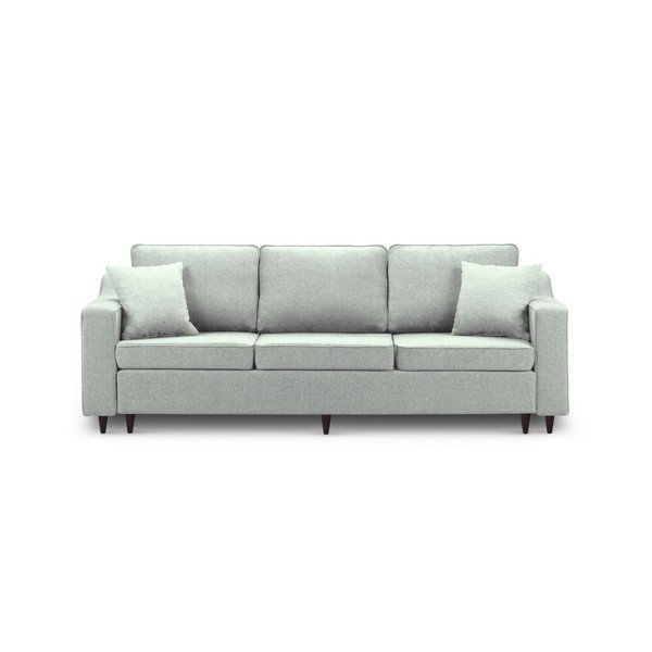 Svetlozelená trojmiestna rozkladacia pohovka s úložným priestorom Mazzini Sofas Narcisse-image-2