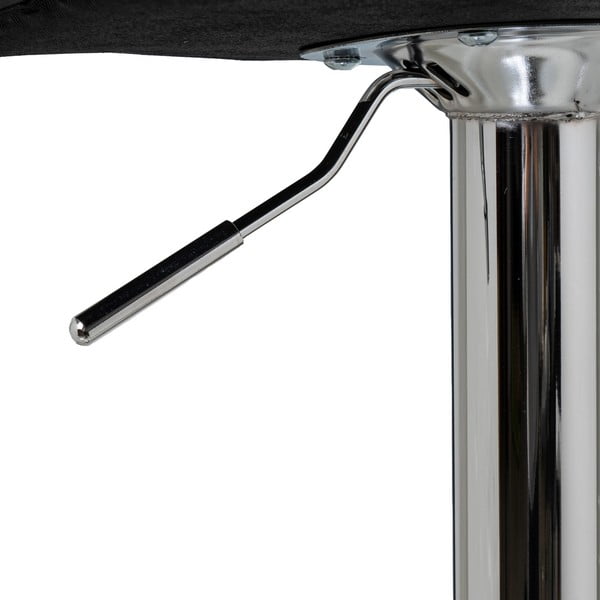 Čierne barové stoličky s nastaviteľnou výškou z imitácie kože v súprave 2 ks (výška sedadla 93 cm) – Casa Selección-image-4