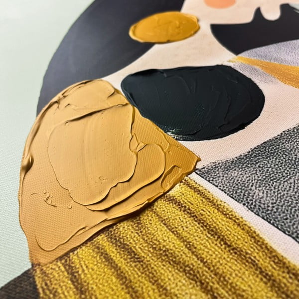 Obraz s ručne maľovanými prvkami 70x100 cm Penelope – Styler-image-2