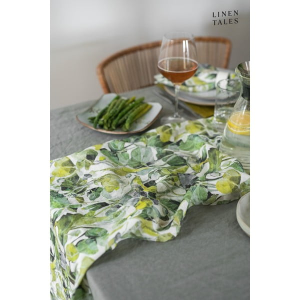Ľanový behúň na stôl 40x200 cm Lotus – Linen Tales-image-2
