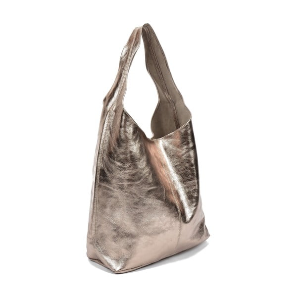 Zlatá kožená kabelka Sofia Cardoni Lucia-image-2