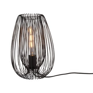 Čierna stolová lampa Leitmotiv Lucid