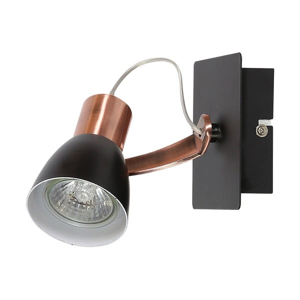 Nástenné svietidlo v čierno-medenej farbe Markus – Candellux Lighting
