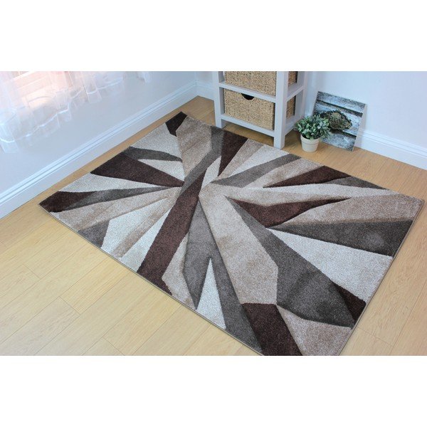 Béžovo-hnedý koberec Flair Rugs Shatter Beige Brown, 80 × 150 cm-image-1