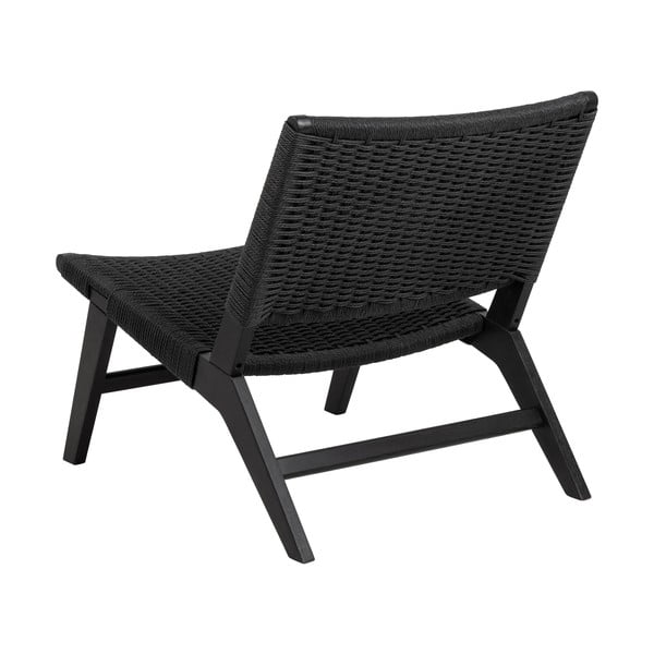 Čierne kreslo s výpletom Carson – Actona-image-3