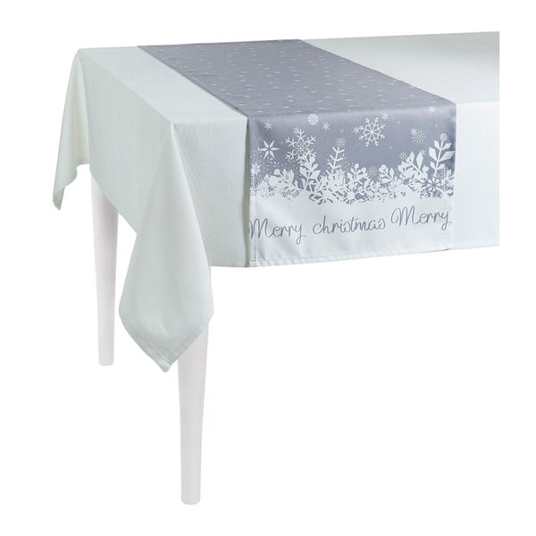 Sivý vianočný behúň na stôl Mike & Co. NEW YORK Honey Christmas, 40 × 140 cm