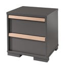 Tmavosivý detský nočný stolík London – Vipack