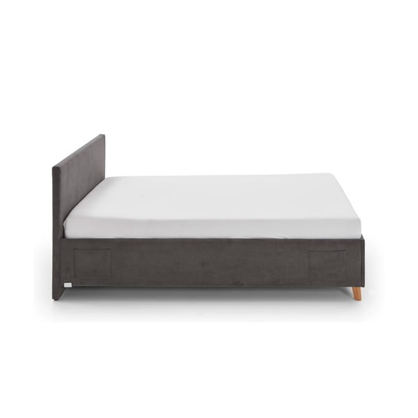 Antracitová čalúnená detská posteľ bez roštu 90x200 cm Cool – Meise Möbel-image-3