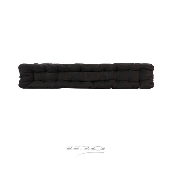 Bielo-čierny sedací vak Ethno Palm – douceur d'intérieur-image-1