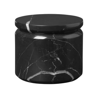 Čierna mramorová úložná dóza Blomus Marble, ø 9 cm