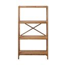 Regál z dubového dreva v prírodnej farbe 70x124 cm X-Shelf – Unique Furniture