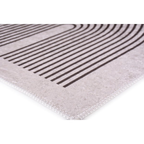 Krémovobiely umývateľný koberec 80x150 cm – Vitaus-image-2