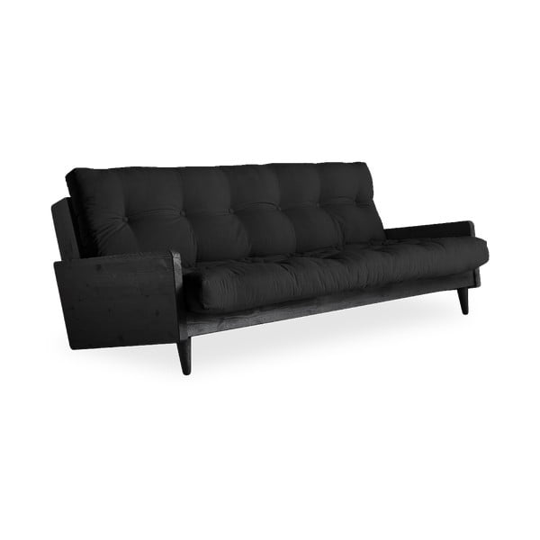 Rozkladacia pohovka s tmavosivým poťahom Karup Design Indie Black/Dark Grey-image-1