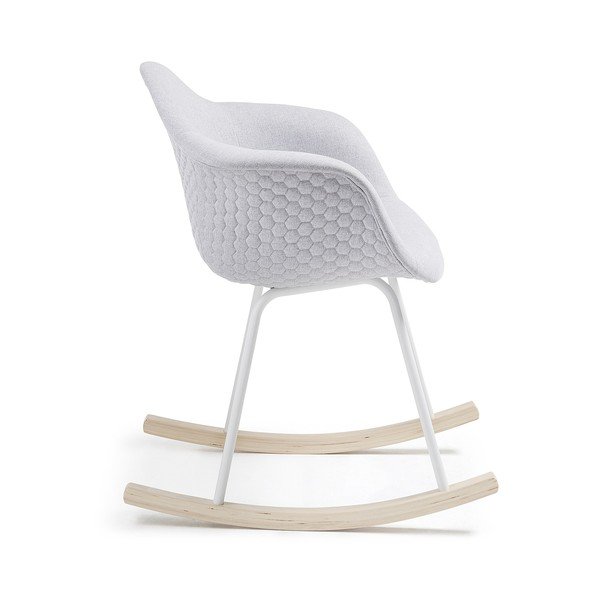 Svetlosivé hojdacie kreslo Kave Home Kenna-image-1