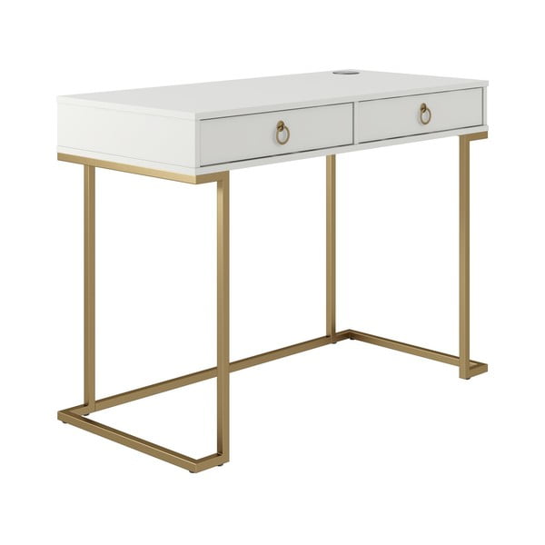 Biely pracovný stôl CosmoLiving by Cosmopolitan Camila-image-1