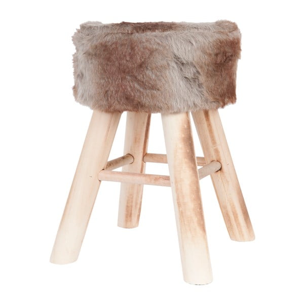 Hnedá stolička Clayre & Eef Fur