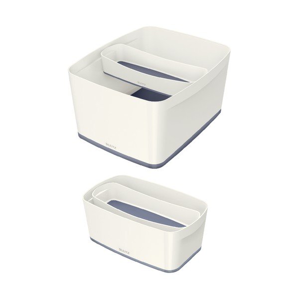 Bielo-sivý plastový organizér na písacie potreby MyBox - Leitz-image-3