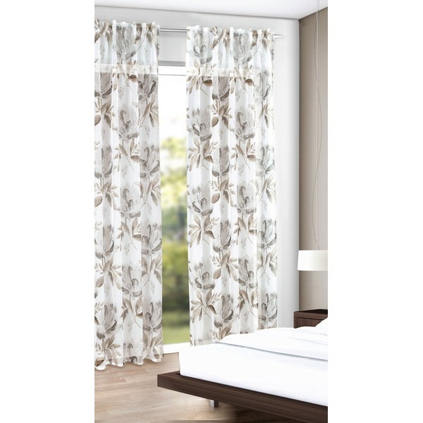 Bielo-hnedý záves 135x245 cm – Sehlbach-image-1