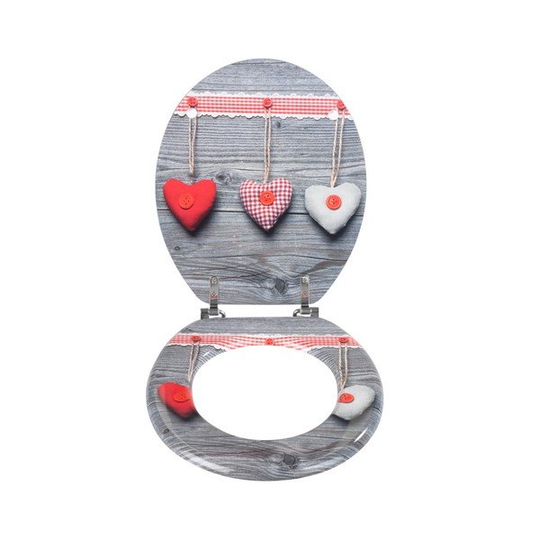 WC sedadlo Wenko Bavarian Hearts, 43 × 37 cm-image-2