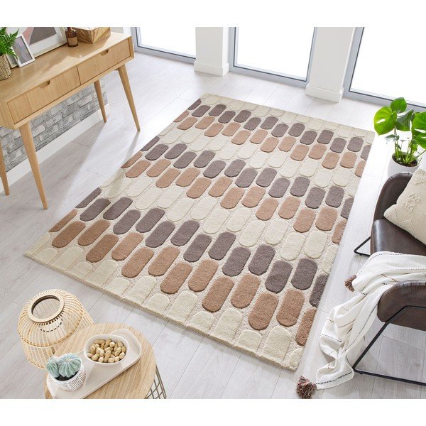 Hnedo-béžový vlnený koberec Flair Rugs Fossil, 200 x 290 cm-image-4