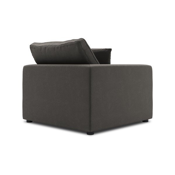 Tmavohnedá rohová časť modulárnej menčestrovej pohovky Windsor & Co Sofas Galaxy, ľavý roh-image-3