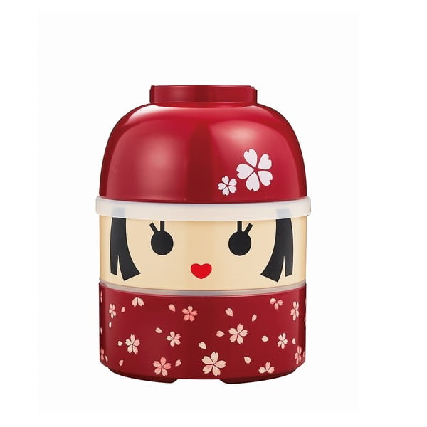 Detský desiatový box Kokeshi Red, 850 ml