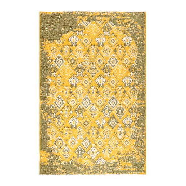 Žlto-zelený obojstranný koberec Halimod Maleah, 180 × 120 cm