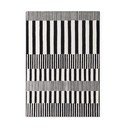 Čierno-biely ručne tkaný vlnený koberec 160x230 cm Stryve Pulse – Elle Decoration