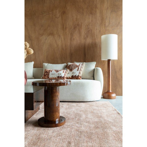 Okrúhly odkladací stolík v dekore orecha ø 46 cm Quinn – Dutchbone-image-3