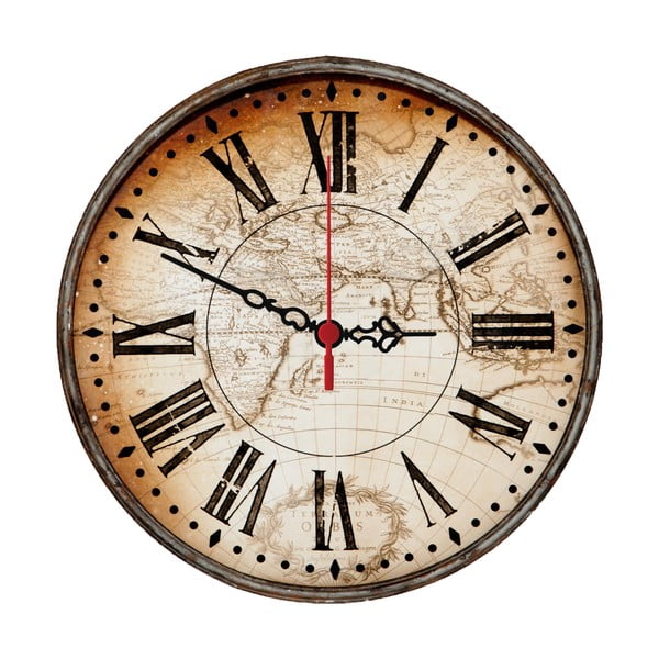 Nástenné hodiny Around The World, 30 cm