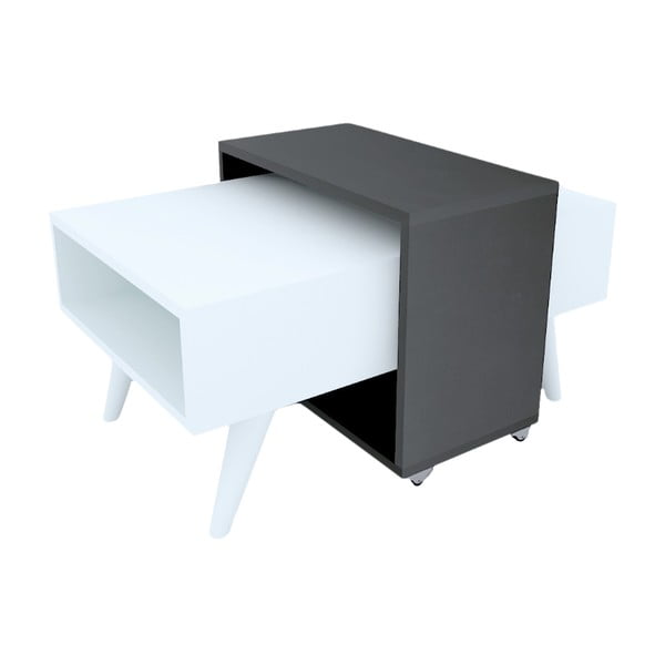 Čiernobiely konferenčný stolík 50x80 cm Bright Star - Gauge Concept