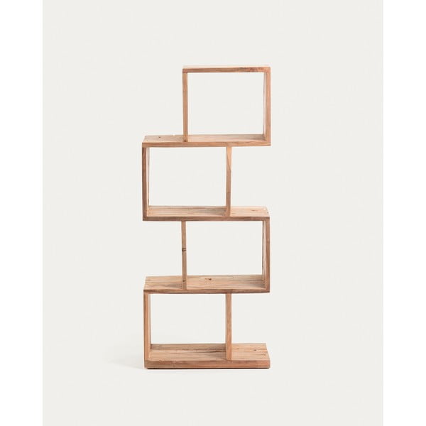 Knižnica z tíkového dreva v prírodnej farbe 55x132x30 cm Aroba – Kave Home-image-3
