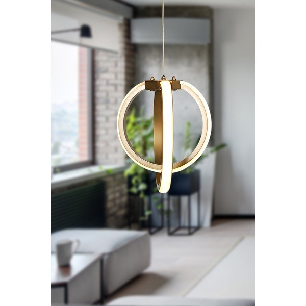 Kovové LED závesné svietidlo v bronzovej farbe ø 25 cm Sezen – Squid Lighting-image-1